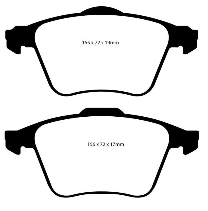 EBC Brakes DP41679R Yellowstuff Street And Track Brake Pads - Truck Part Superstore