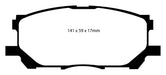 EBC Brakes DP41681R Yellowstuff Street And Track Brake Pads - Truck Part Superstore
