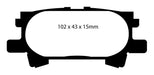 EBC Brakes DP41682R Yellowstuff Street And Track Brake Pads - Truck Part Superstore