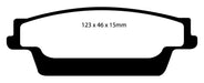 EBC Brakes DP41693R Yellowstuff Street And Track Brake Pads - Truck Part Superstore