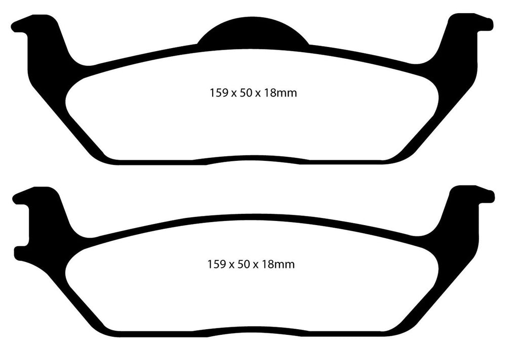 EBC Brakes DP41697R Yellowstuff Street And Track Brake Pads - Truck Part Superstore