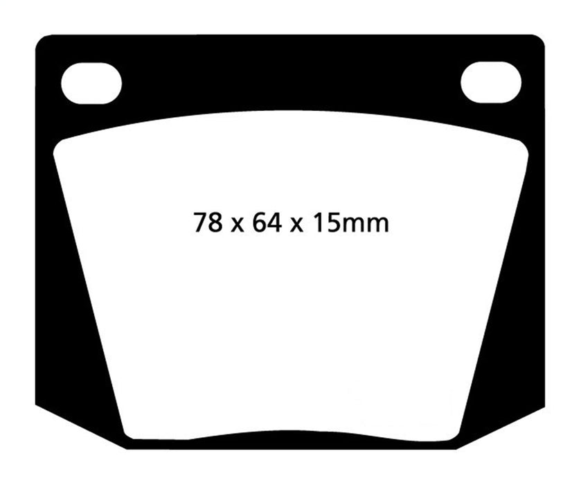EBC Brakes DP4169R Yellowstuff Street And Track Brake Pads; FMSI Pad No. D002; - Truck Part Superstore
