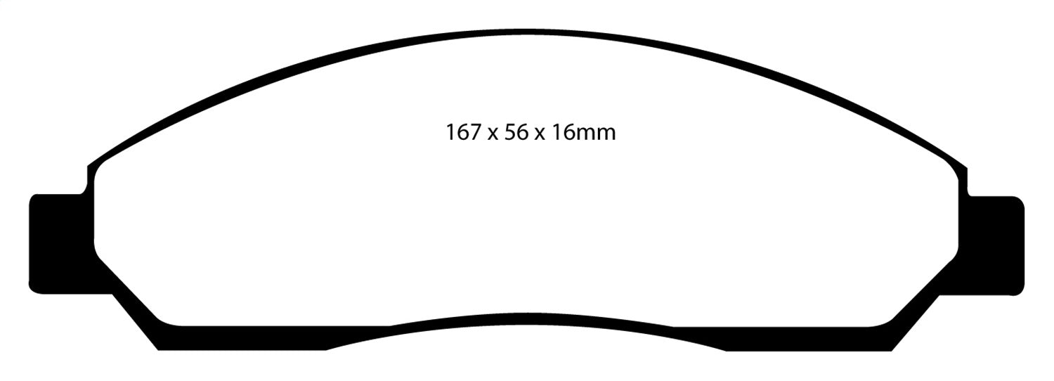 EBC Brakes DP41705R Yellowstuff Street And Track Brake Pads - Truck Part Superstore