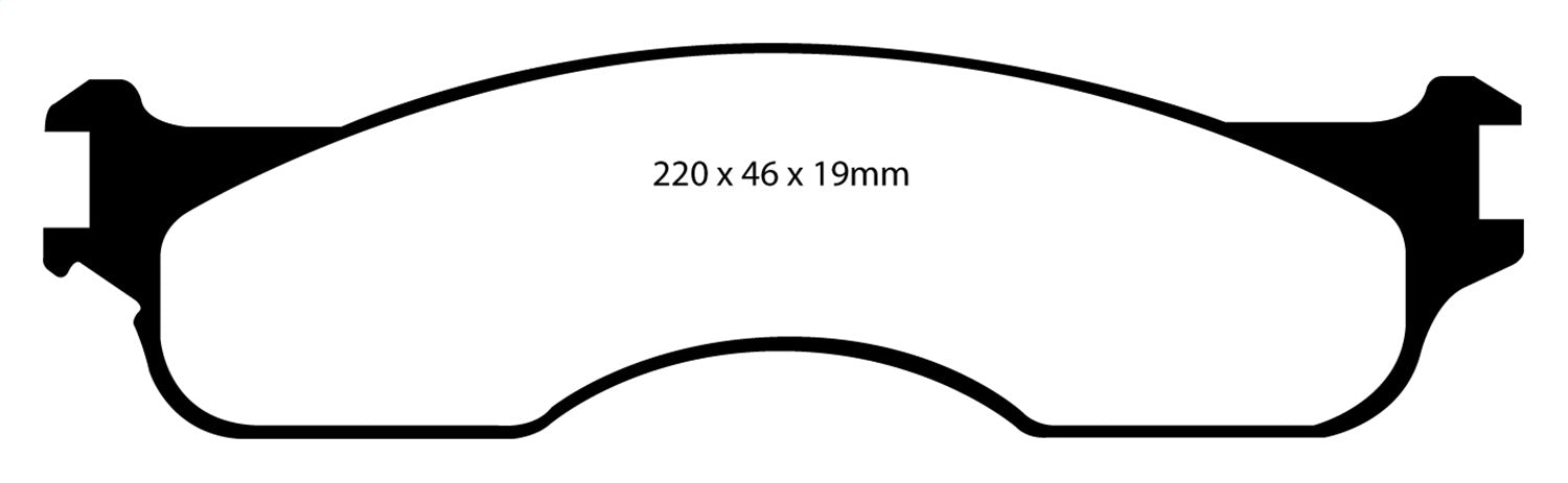 EBC Brakes DP41708R Yellowstuff Street And Track Brake Pads - Truck Part Superstore