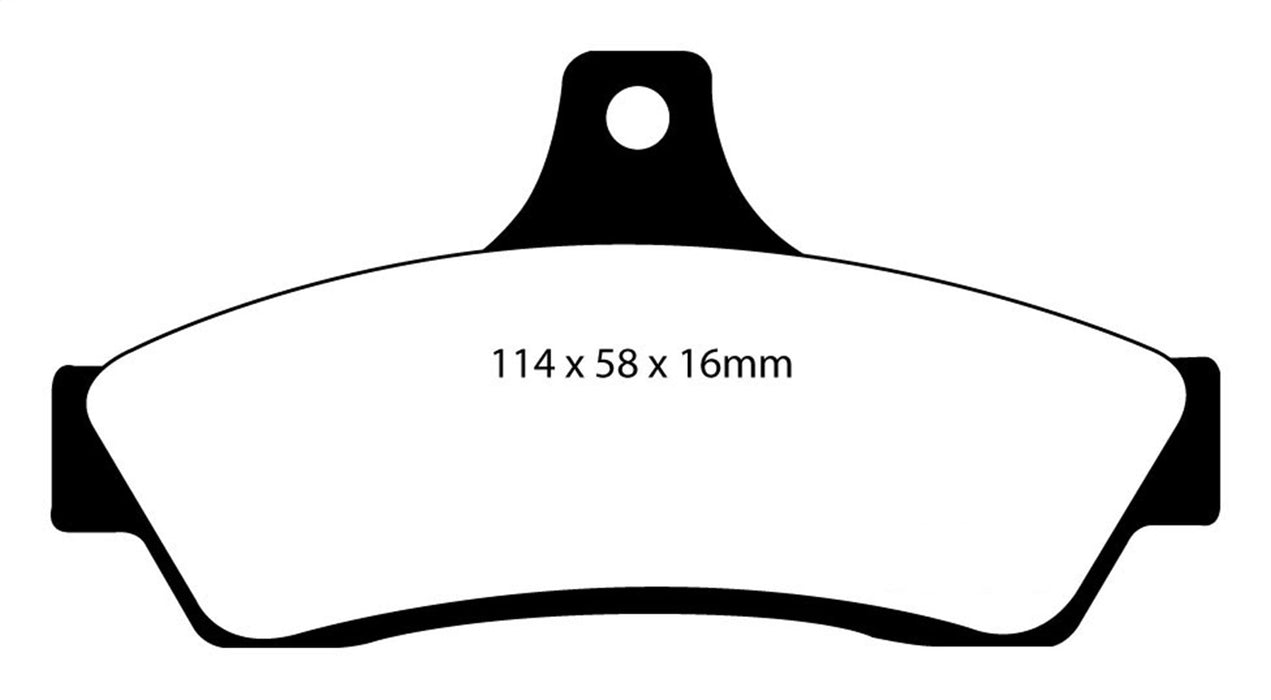 EBC Brakes DP41711R Yellowstuff Street And Track Brake Pads - Truck Part Superstore