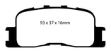 EBC Brakes DP41716R Yellowstuff Street And Track Brake Pads - Truck Part Superstore