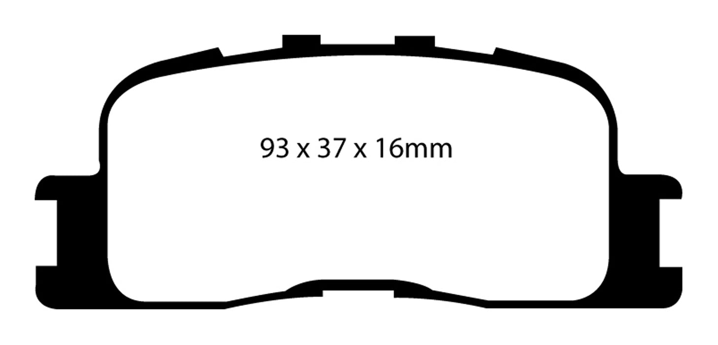 EBC Brakes DP41716R Yellowstuff Street And Track Brake Pads - Truck Part Superstore