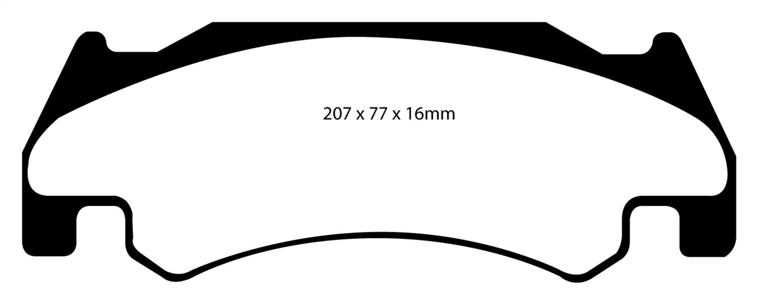 EBC Brakes DP41739R Yellowstuff Street And Track Brake Pads - Truck Part Superstore