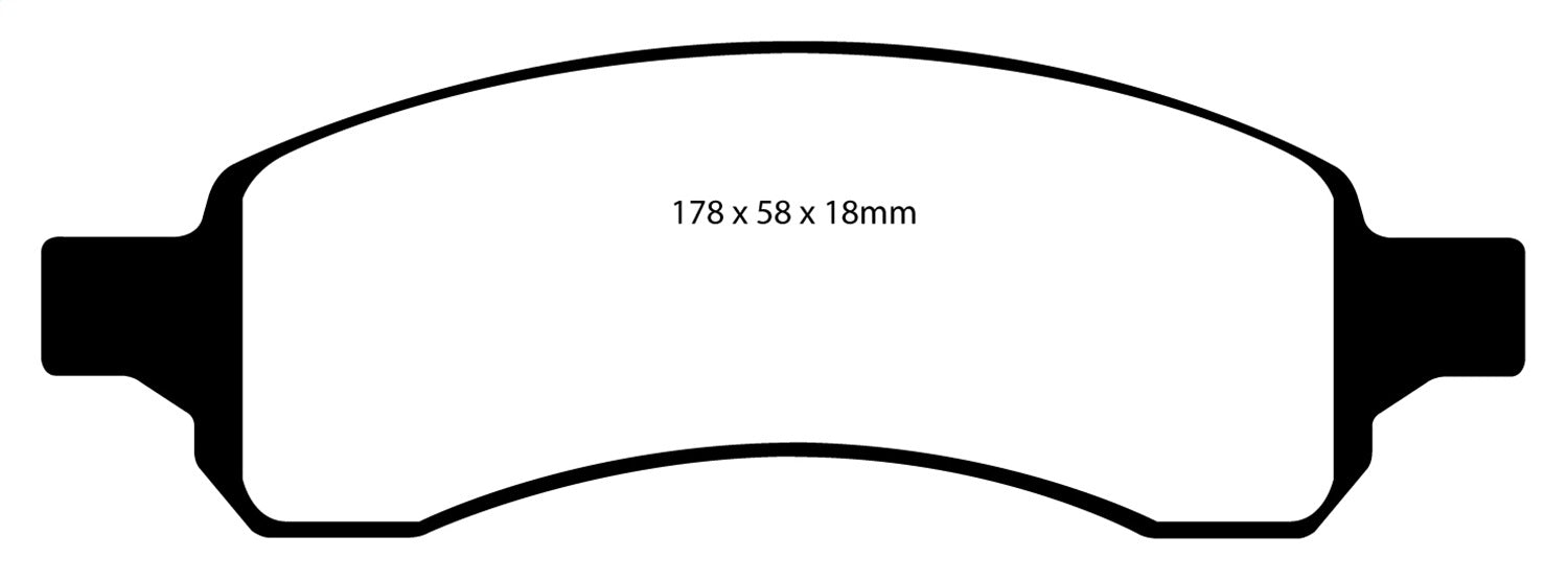 EBC Brakes DP41761R Yellowstuff Street And Track Brake Pads - Truck Part Superstore