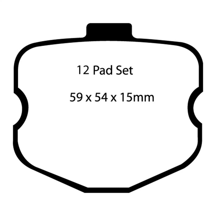 EBC Brakes DP41771R Yellowstuff Street And Track Brake Pads - Truck Part Superstore