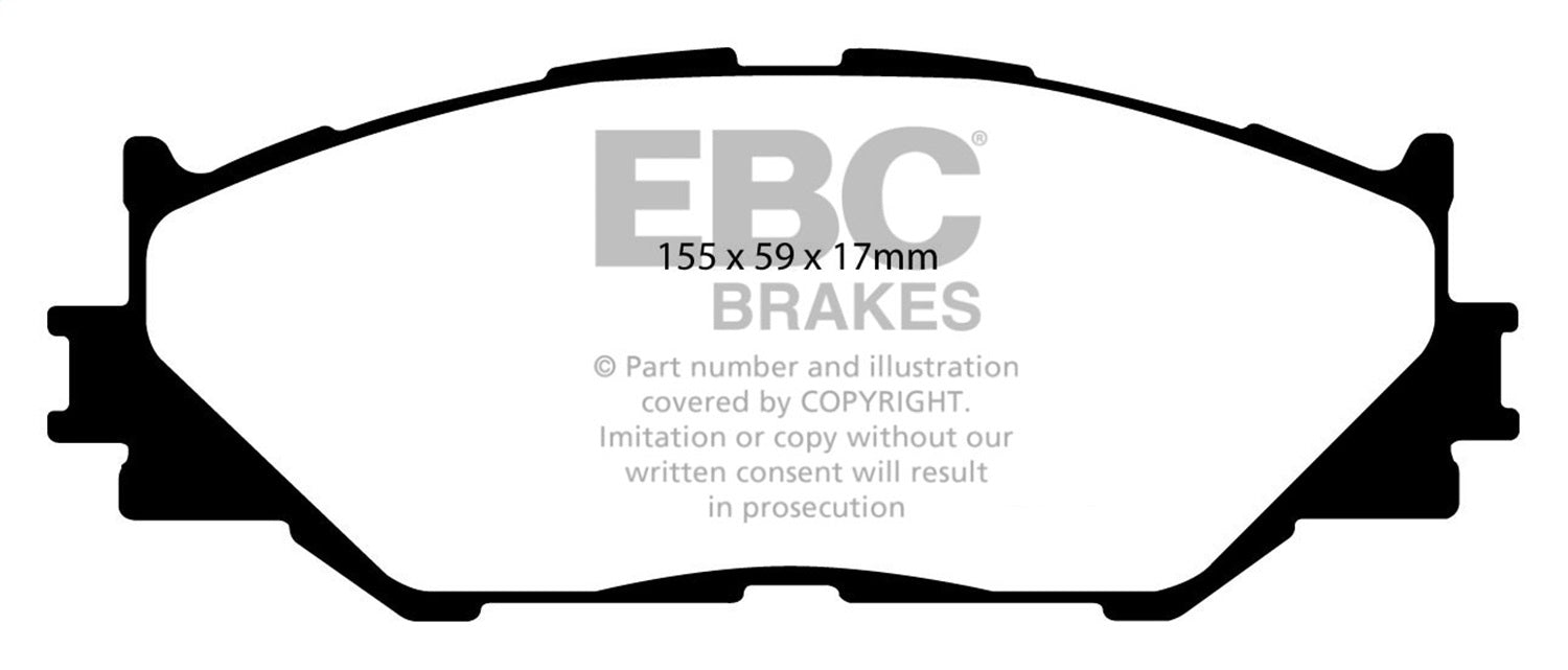 EBC Brakes DP41772R Yellowstuff Street And Track Brake Pads - Truck Part Superstore