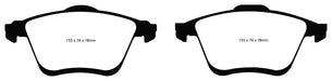 EBC Brakes DP41773R Yellowstuff Street And Track Brake Pads - Truck Part Superstore