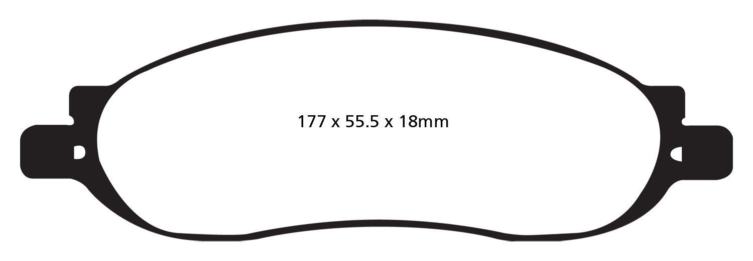EBC Brakes DP41778R Yellowstuff Street And Track Brake Pads - Truck Part Superstore