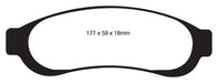 EBC Brakes DP41779R Yellowstuff Street And Track Brake Pads - Truck Part Superstore