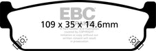 EBC Brakes DP41784R Yellowstuff Street And Track Brake Pads - Truck Part Superstore