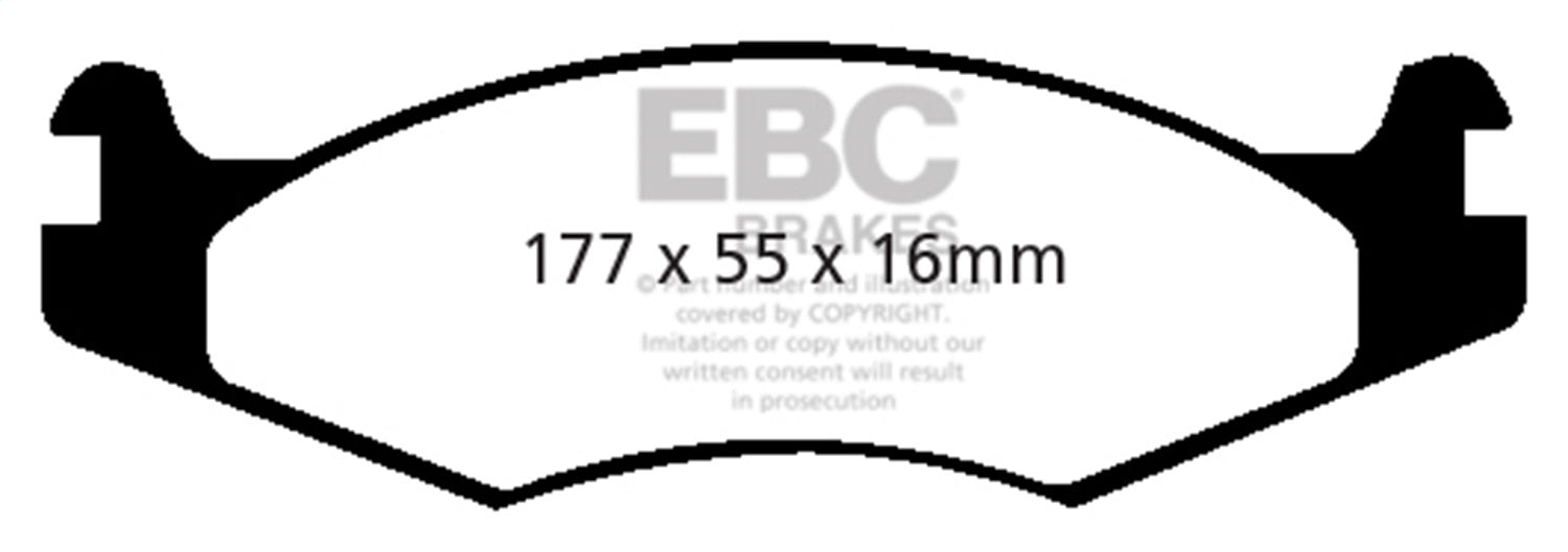 EBC Brakes DP41785R Yellowstuff Street And Track Brake Pads - Truck Part Superstore
