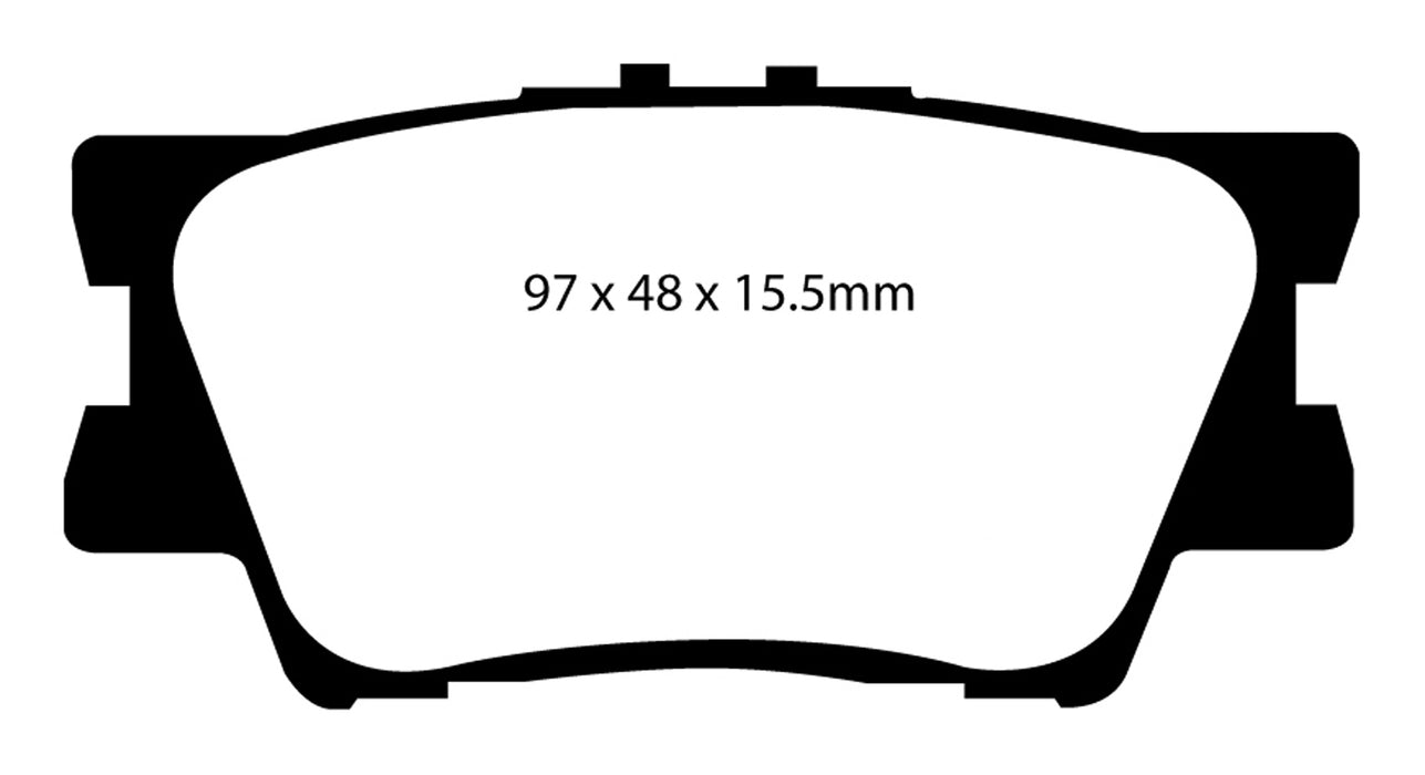 EBC Brakes DP41793R Yellowstuff Street And Track Brake Pads - Truck Part Superstore