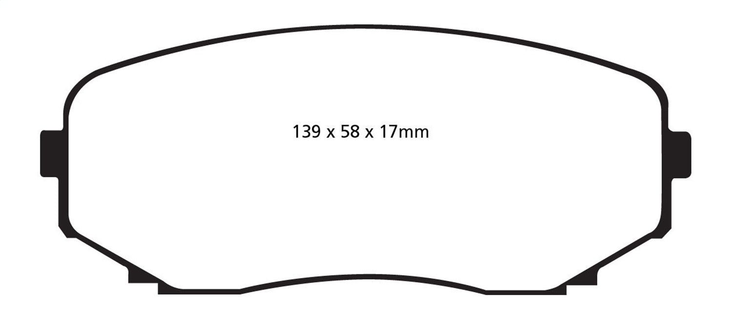 EBC Brakes DP41794R Yellowstuff Street And Track Brake Pads - Truck Part Superstore