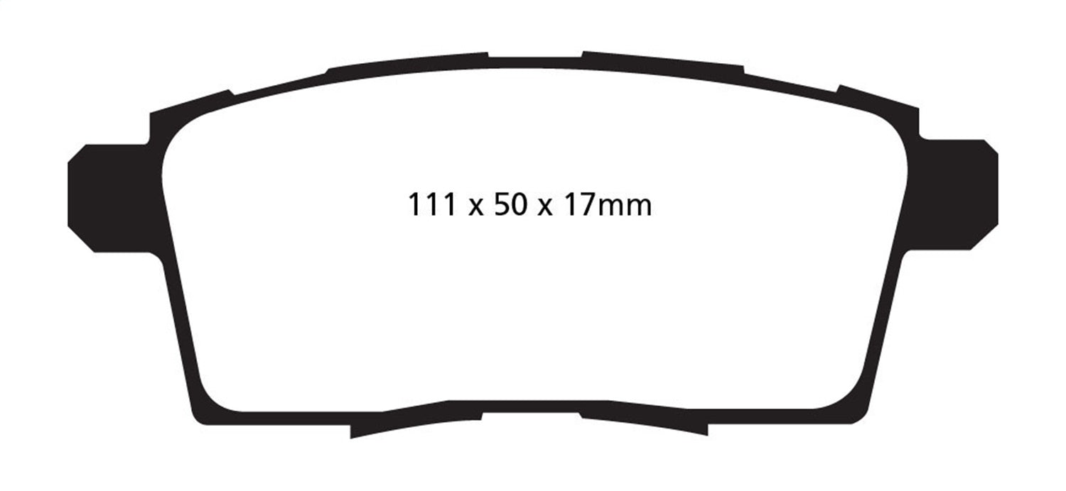 EBC Brakes DP41795R Yellowstuff Street And Track Brake Pads - Truck Part Superstore