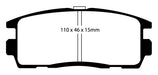 EBC Brakes DP41797R Yellowstuff Street And Track Brake Pads - Truck Part Superstore