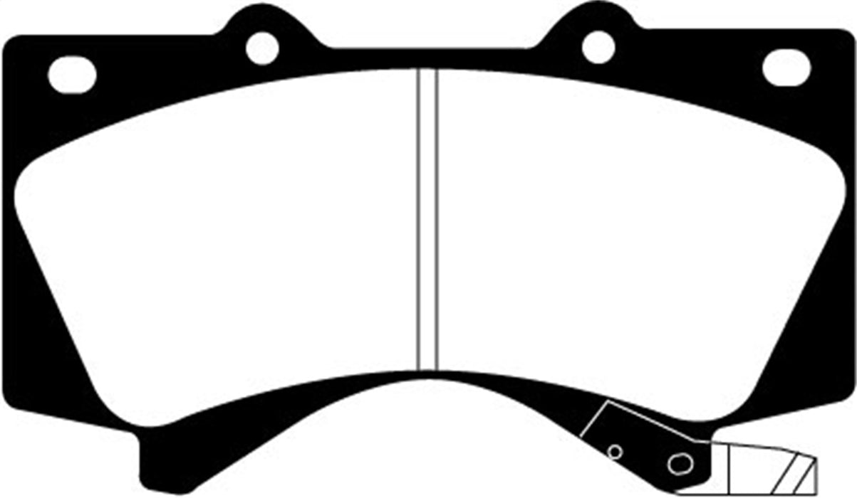 EBC Brakes DP41815R Yellowstuff Street And Track Brake Pads - Truck Part Superstore