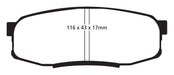 EBC Brakes DP41816R Yellowstuff Street And Track Brake Pads - Truck Part Superstore