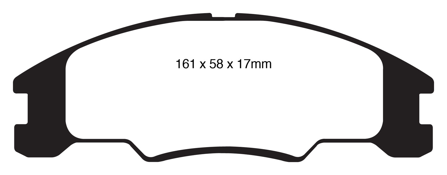 EBC Brakes DP41822R Yellowstuff Street And Track Brake Pads - Truck Part Superstore