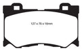 EBC Brakes DP41823R Yellowstuff Street And Track Brake Pads - Truck Part Superstore