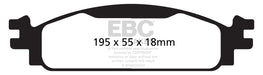 EBC Brakes DP41825R Yellowstuff Street And Track Brake Pads - Truck Part Superstore