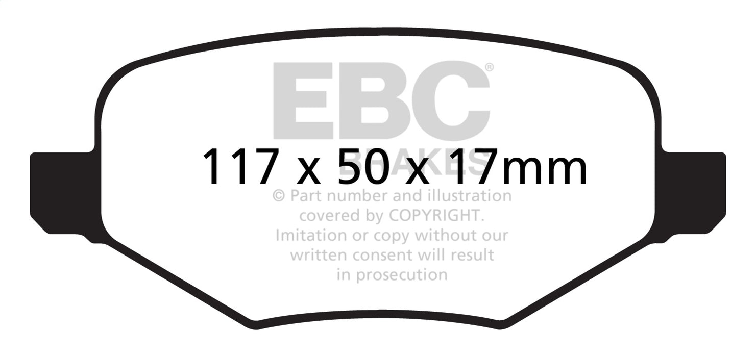 EBC Brakes DP41826R Yellowstuff Street And Track Brake Pads - Truck Part Superstore