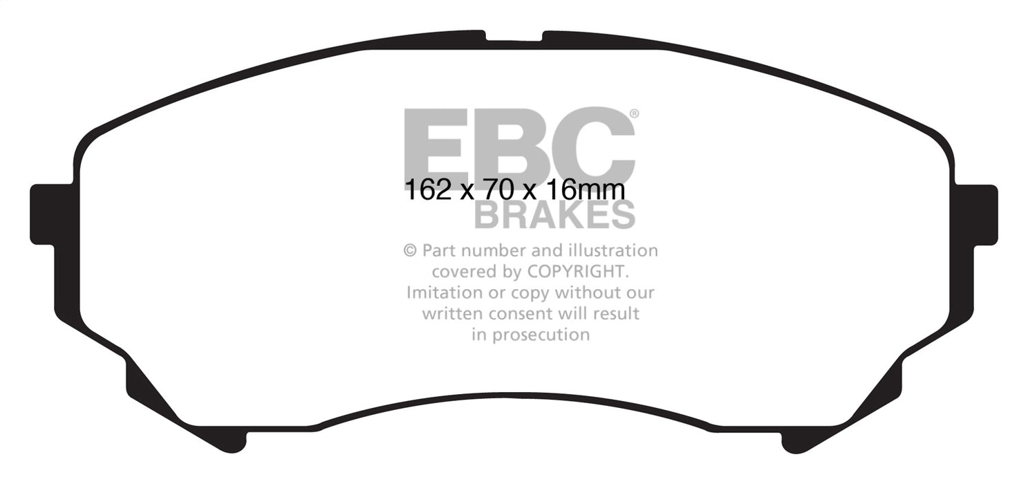 EBC Brakes DP41828R Yellowstuff Street And Track Brake Pads - Truck Part Superstore