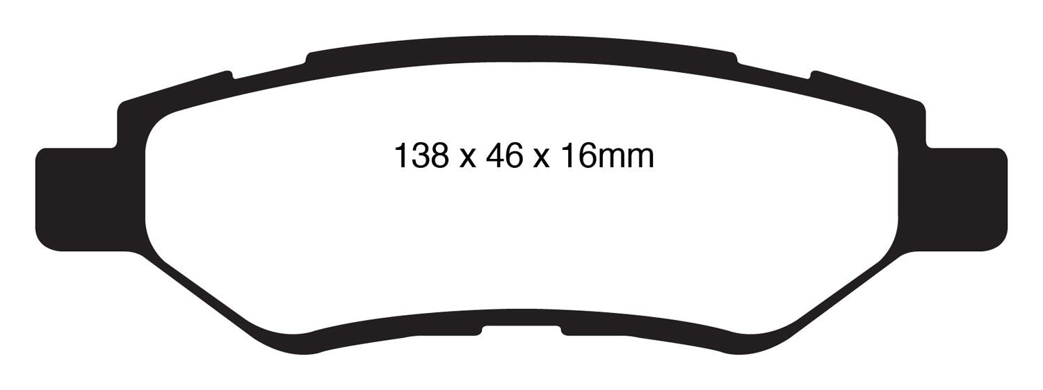 EBC Brakes DP41829R Yellowstuff Street And Track Brake Pads - Truck Part Superstore