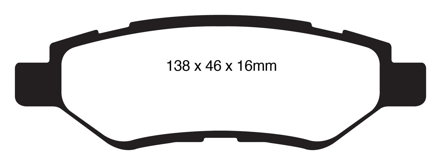 EBC Brakes DP41829R Yellowstuff Street And Track Brake Pads - Truck Part Superstore