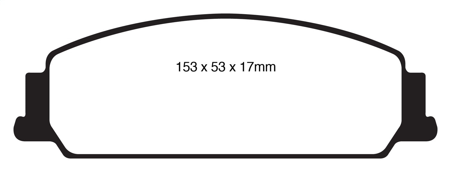 EBC Brakes DP41833R Yellowstuff Street And Track Brake Pads - Truck Part Superstore