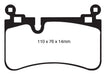 EBC Brakes DP41839R Yellowstuff Street And Track Brake Pads - Truck Part Superstore