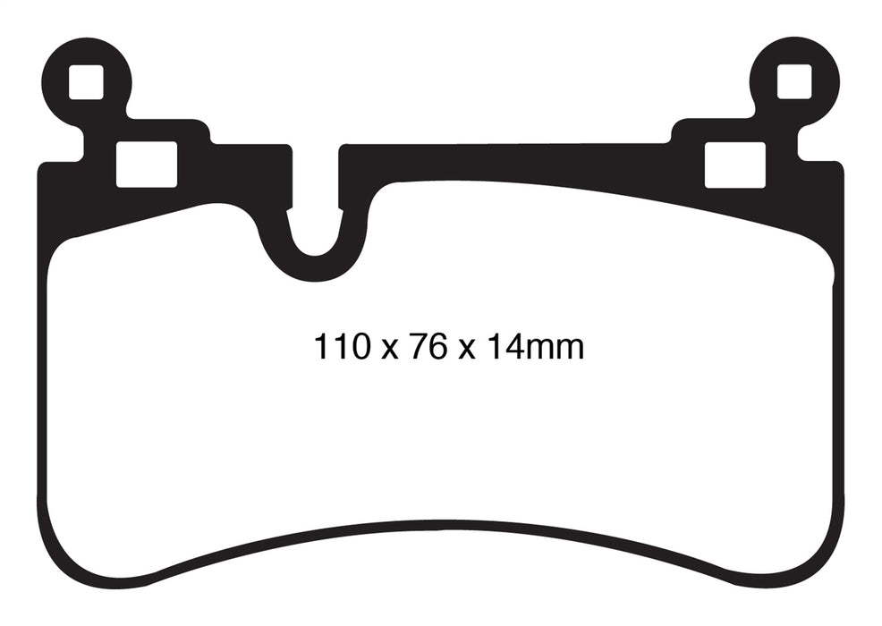 EBC Brakes DP41839R Yellowstuff Street And Track Brake Pads - Truck Part Superstore