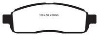 EBC Brakes DP41843R Yellowstuff Street And Track Brake Pads - Truck Part Superstore