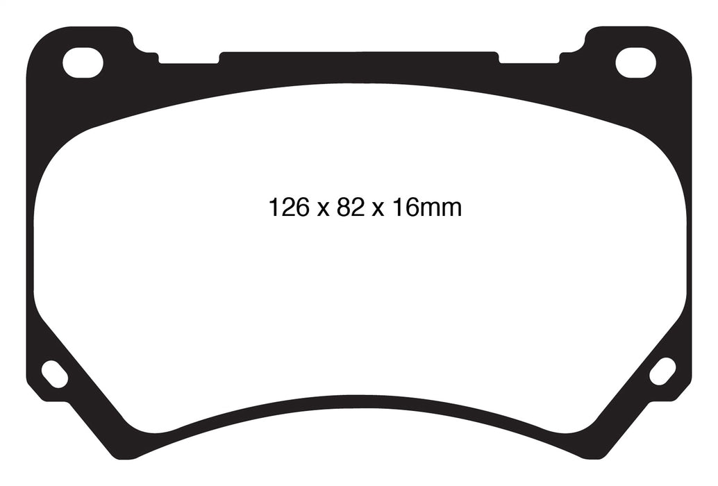 EBC Brakes DP41849R Yellowstuff Street And Track Brake Pads - Truck Part Superstore