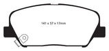 EBC Brakes DP41856R Yellowstuff Street And Track Brake Pads - Truck Part Superstore