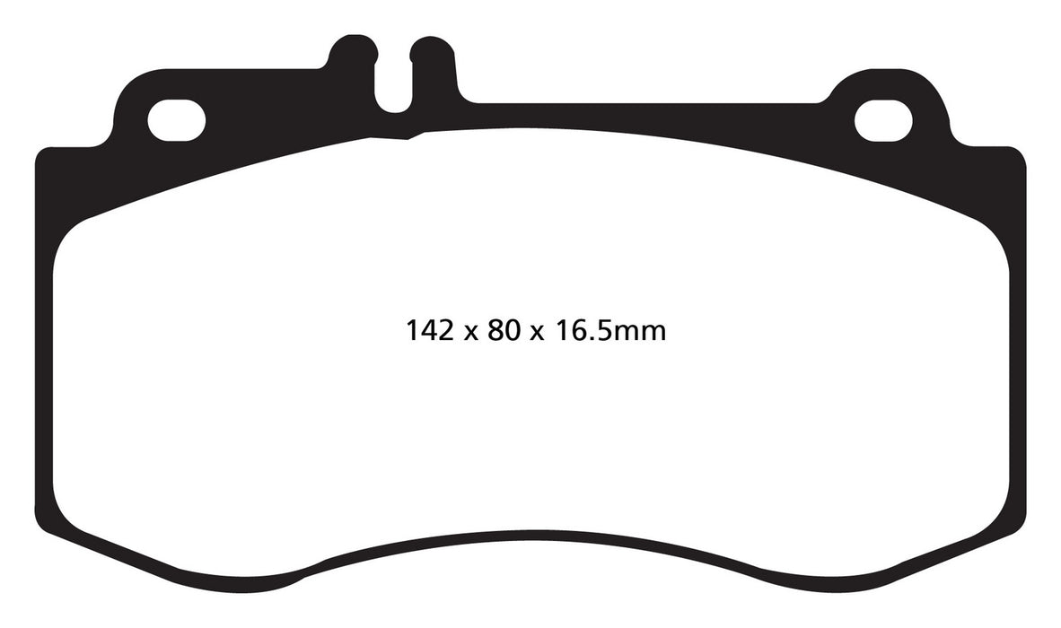 EBC Brakes DP41857R Yellowstuff Street And Track Brake Pads - Truck Part Superstore