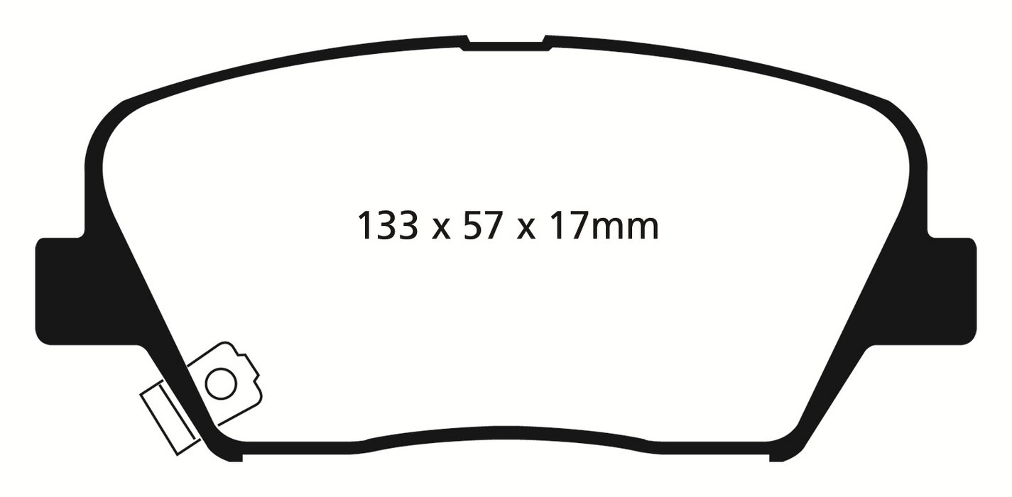 EBC Brakes DP41863R Yellowstuff Street And Track Brake Pads - Truck Part Superstore