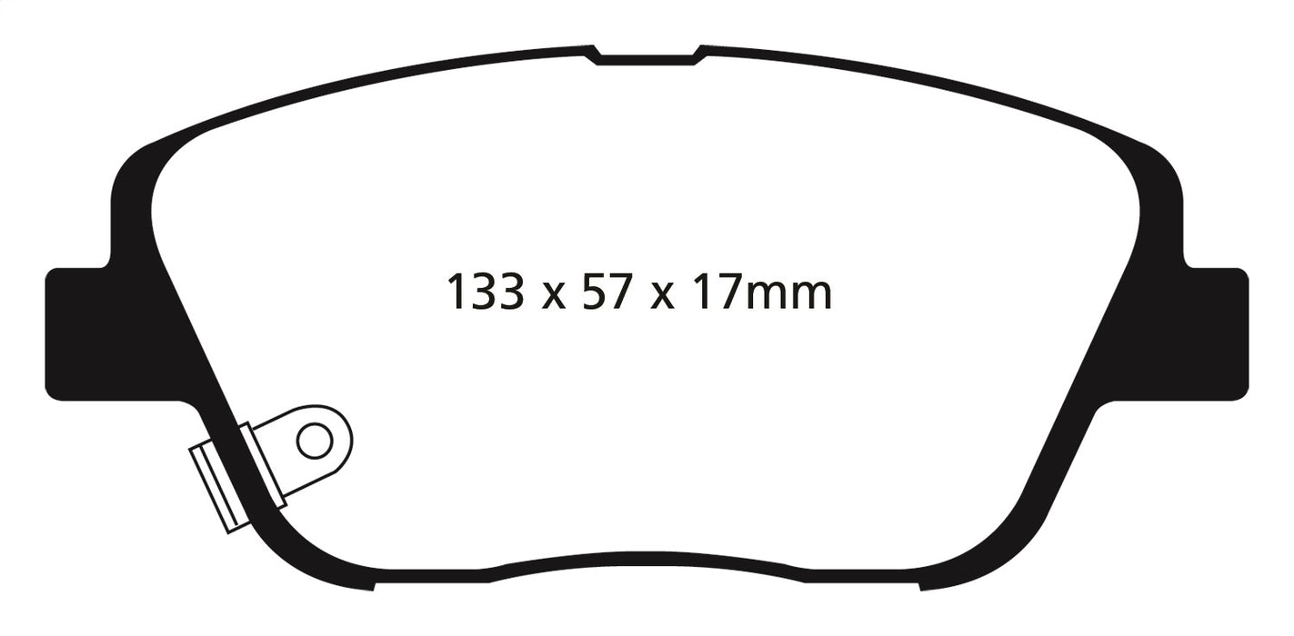 EBC Brakes DP41864R Yellowstuff Street And Track Brake Pads - Truck Part Superstore