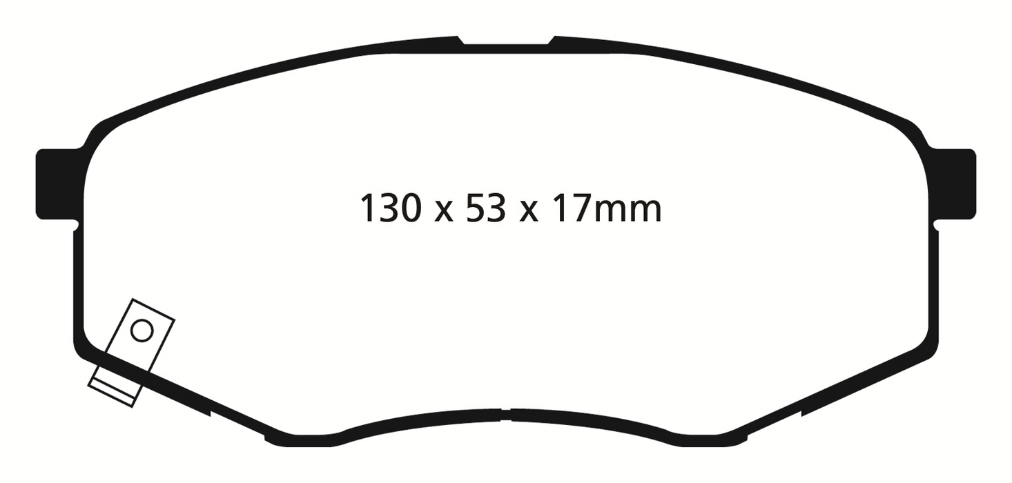 EBC Brakes DP41866R Yellowstuff Street And Track Brake Pads - Truck Part Superstore