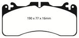 EBC Brakes DP41867R Yellowstuff Street And Track Brake Pads; FMSI Pad No. D1440; - Truck Part Superstore