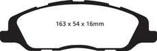 EBC Brakes DP41868R Yellowstuff Street And Track Brake Pads - Truck Part Superstore