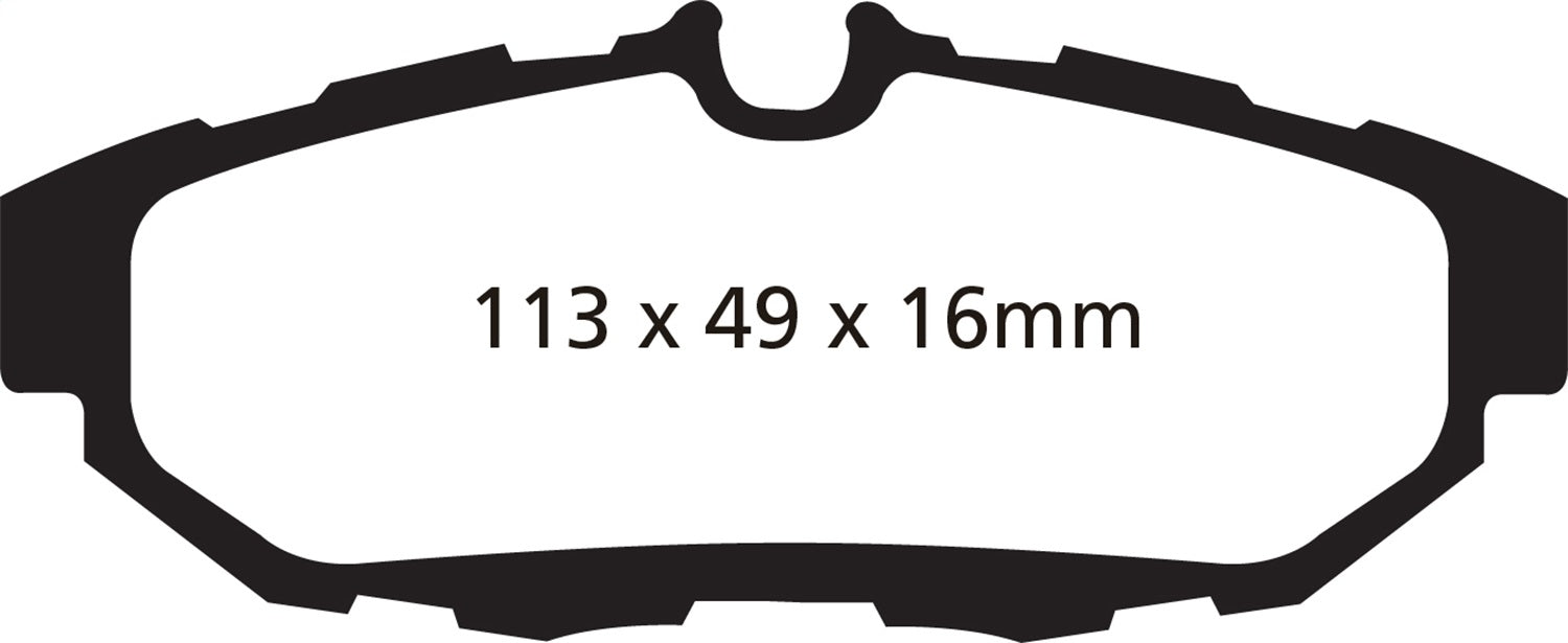 EBC Brakes DP41870R Yellowstuff Street And Track Brake Pads - Truck Part Superstore