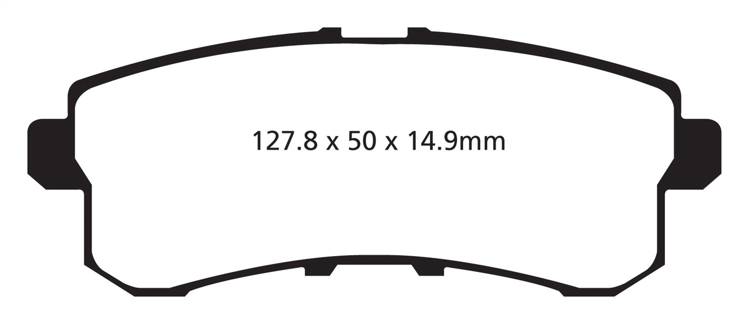 EBC Brakes DP41876R Yellowstuff Street And Track Brake Pads - Truck Part Superstore