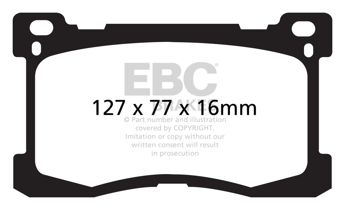 EBC Brakes DP41882R Yellowstuff Street And Track Brake Pads - Truck Part Superstore