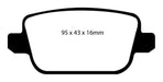 EBC Brakes DP41933R Yellowstuff Street And Track Brake Pads - Truck Part Superstore