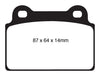 EBC Brakes DP41985R Yellowstuff Street And Track Brake Pads - Truck Part Superstore